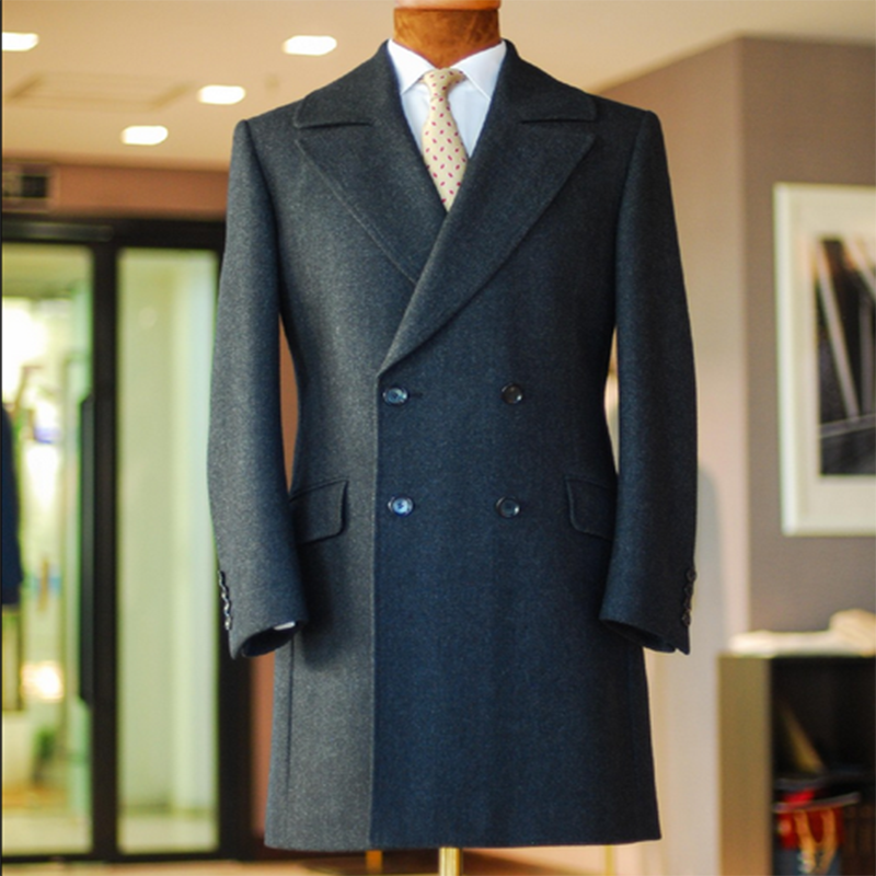 Bespoke Fashion Men Overcoat, MTM coat for Winter men style