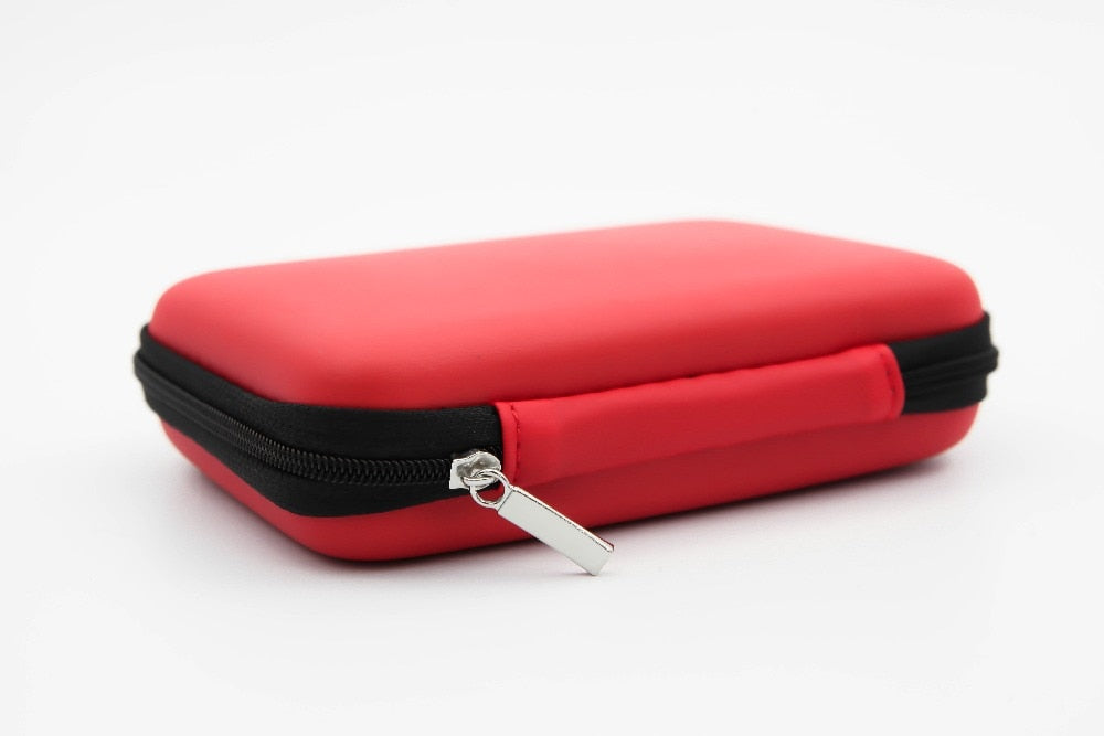 Best Price 2.5 inch External USB Hard Drive Disk Carry Mini USB Cable Case Cover Pouch Earphone Bag for PC Laptop