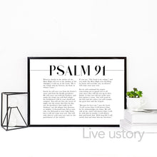 Load image into Gallery viewer, Bible Verse Psalm 91:4 Poster Canvas Art Prints , Birds Feathers Scripture Christian Quotes Canvas Painting Wall Art Home Decor
