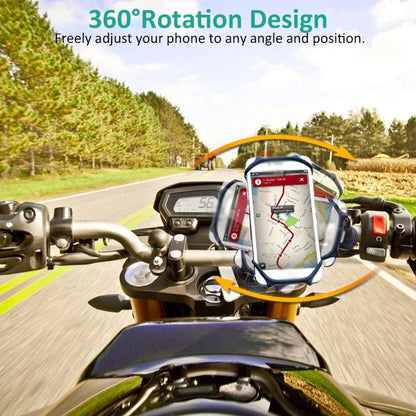 Bicycle Mobile Phone Holder Rotating Silicone Bicycle Phone Holder Motorcycle Handlebar Holder For 4.0 Inch-6.0 Inch Phone