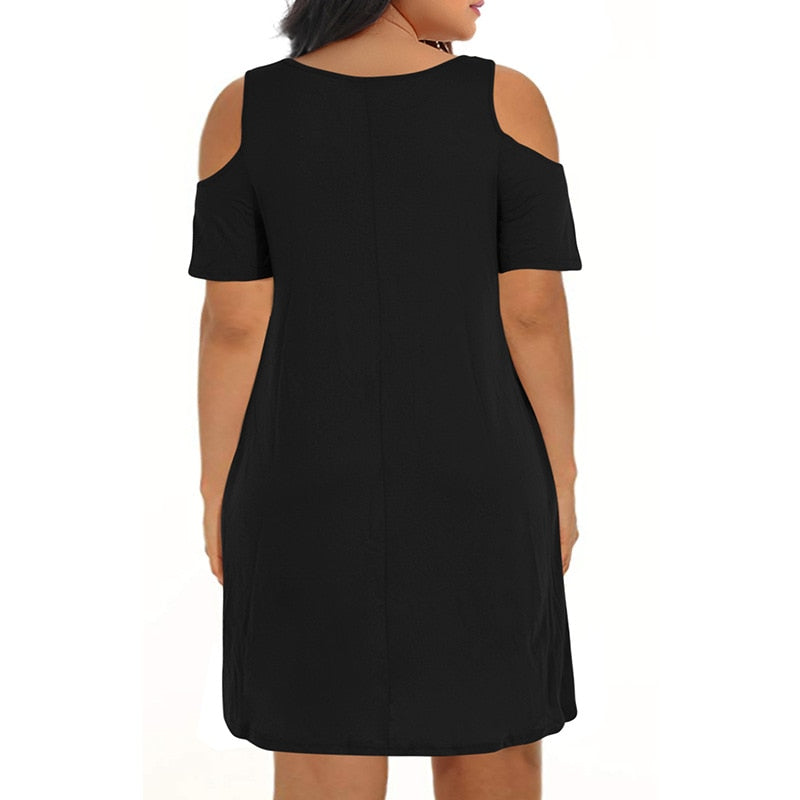 Plus Size 9XL Dress for MM 2020 Woman Summer Dress Loose plus size dresses off the shoulder women clothing 9XL dress vestidos