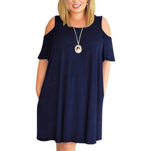 Load image into Gallery viewer, Plus Size 9XL Dress for MM 2020 Woman Summer Dress Loose plus size dresses off the shoulder women clothing 9XL dress vestidos
