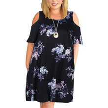 Load image into Gallery viewer, Plus Size 9XL Dress for MM 2020 Woman Summer Dress Loose plus size dresses off the shoulder women clothing 9XL dress vestidos
