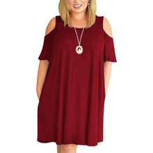 Load image into Gallery viewer, Plus Size 9XL Dress for MM 2020 Woman Summer Dress Loose plus size dresses off the shoulder women clothing 9XL dress vestidos
