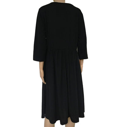 Big size 9XL dress for Fat MM 2019 Women Dress Loose pocket design solid plus size dresses women clothing party dress vestidos