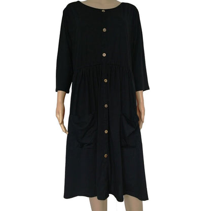 Big size 9XL dress for Fat MM 2019 Women Dress Loose pocket design solid plus size dresses women clothing party dress vestidos