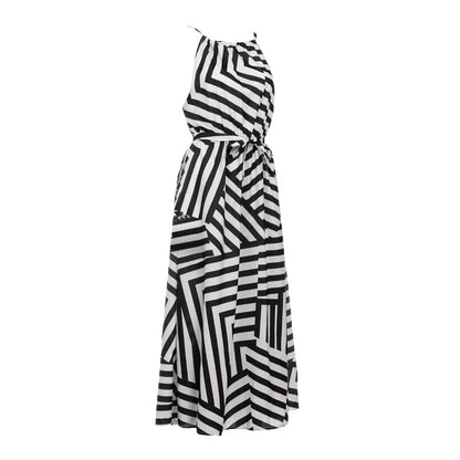 Bigsweety New Fashion Women Sexy Boho Striped Dress Summer Maxi Long Dress Sleeveless Beach Strap Sundress Vestidos For Female
