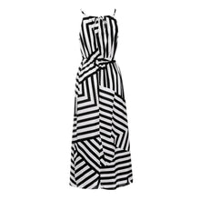 Charger l&#39;image dans la galerie, Bigsweety New Fashion Women Sexy Boho Striped Dress Summer Maxi Long Dress Sleeveless Beach Strap Sundress Vestidos For Female
