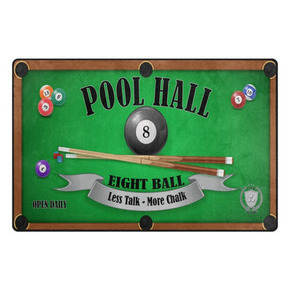 Billiard Poster Pool Hall Eight Ball Area Rug Carpet Non-Slip Floor Mat Doormats for Living Room Bedroom Water Absorption Mat
