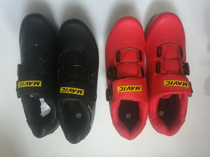 Black MAVIC MTB cycling shoes Road cycling shoes Professional Mountain Bike Breathable Bicycle Racing Self-Locking Shoes