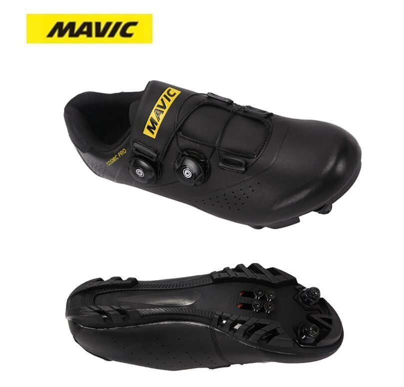 Black MAVIC MTB cycling shoes Road cycling shoes Professional Mountain Bike Breathable Bicycle Racing Self-Locking Shoes