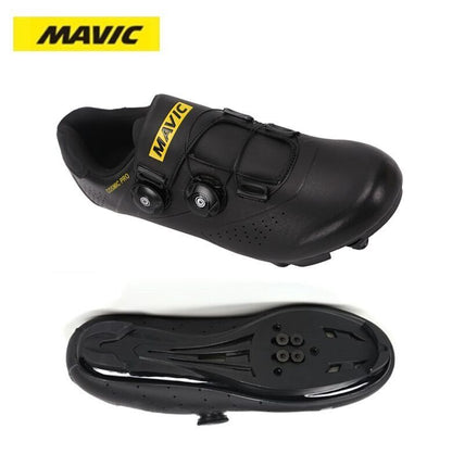 Black MAVIC MTB cycling shoes Road cycling shoes Professional Mountain Bike Breathable Bicycle Racing Self-Locking Shoes