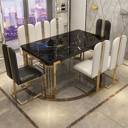 Black Marble Dining Table