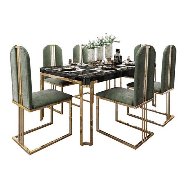 Black Marble Dining Table