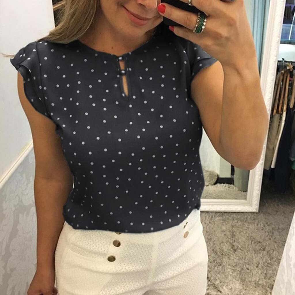 Blouse Women Casual Floral Print Blouse Short Sleeve Loose Top Shirt Tee Dames Shirt Womens Blouses And Tops Bloes Dames