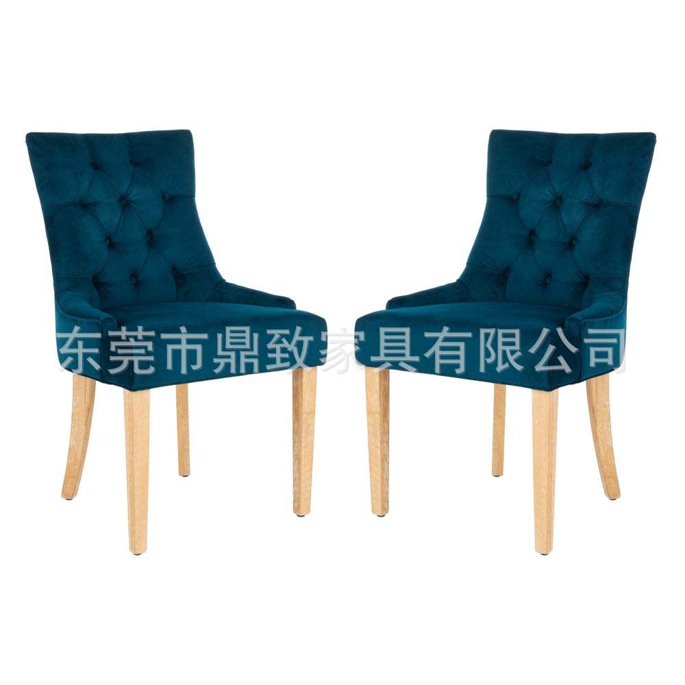 Blue Stainless steel post XINHE modern metal light luxury banquet hall high back dining chair creative china style hotel