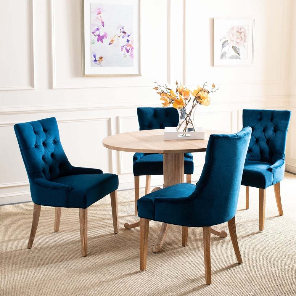 Blue Stainless steel post XINHE modern metal light luxury banquet hall high back dining chair creative china style hotel