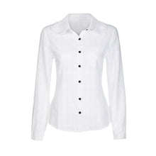 Charger l&#39;image dans la galerie, Long Sleeve Turn Down Collar Blouse Office Lady White Blouse Shirt Women Work Wear Shirts Blouse Plus Size
