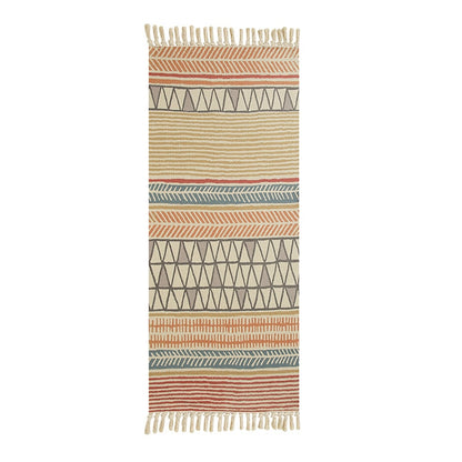 Bohemian Home Decorative Cotton Linen Hand Woven Rugs Geometric Floor Mat Bedroom Living Room Carpet With Tassels Home Decor