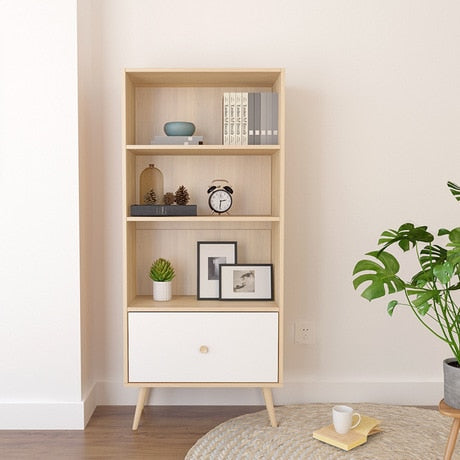 Bookcase Living Room cabinet Home Furniture solid wood bookshelf book storage rack book shelf estanteria madera 60*30*109/144cm