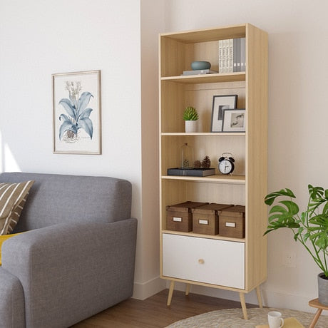 Bookcase Living Room cabinet Home Furniture solid wood bookshelf book storage rack book shelf estanteria madera 60*30*109/144cm