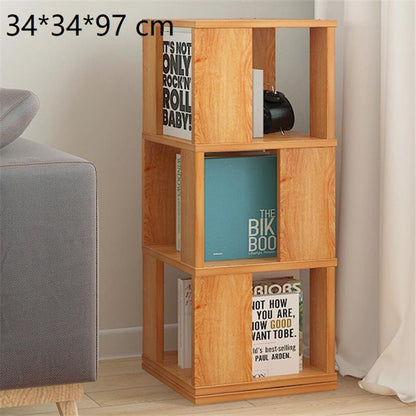 Bookshelf Meuble Industriel Mueble De Madera Rotatable Rotate Modern Bookcase Home Furniture Libreria Scaffale Book Shelf Case