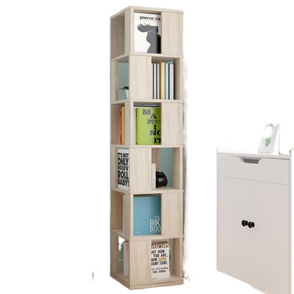 Bookshelf Meuble Industriel Mueble De Madera Rotatable Rotate Modern Bookcase Home Furniture Libreria Scaffale Book Shelf Case