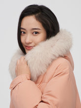 Load image into Gallery viewer, Bosideng 2021 New Women&#39;s Wool Collar Versatile Silhouette Loose and Simple Medium and Long Thickened Warm Down Jacket
