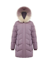 Load image into Gallery viewer, Bosideng Down Jacket Women&#39;s Medium Length New Gradient Fox Fur Collar Temperament Winter Coat B00145152
