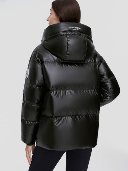 Bosideng down jacket women's 2021 new Puffer Jacket winter warm thicken windproof short warm jacket light warm