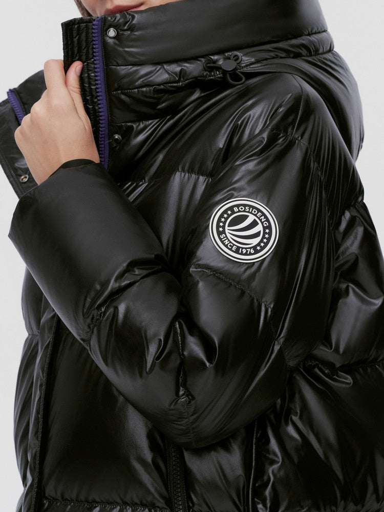Bosideng down jacket women's 2021 new Puffer Jacket winter warm thicken windproof short warm jacket light warm