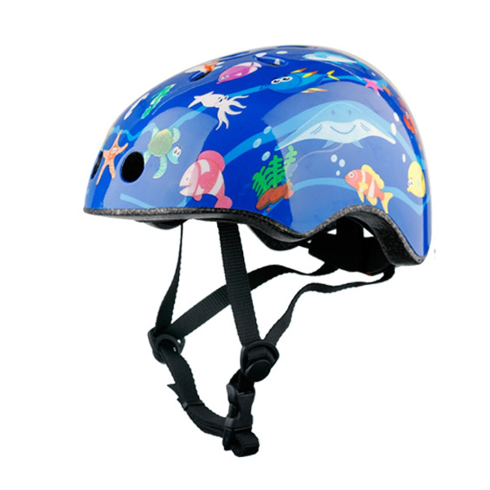 Boy Girl Sports Helmet PVC Children Cycling Skateboard Push Bike Protective Gear Unisex Bicycle Cycling Safe Scooter Helmet