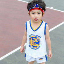 Load image into Gallery viewer, Boys Basketball Jerseys and Shorts Set Kids Children Sleeveless Tracksuits Casual Sports Suits Leisure Toddler T-hirt Shorts 2Pcs Vest 4 5 6 8Y
