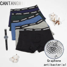 Load image into Gallery viewer, CANTANGMIN man panties cotton graphene antimicrobial underpants breathable moisture absorption boxers comfortable underwear
