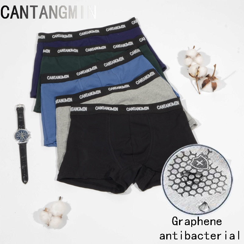 CANTANGMIN man panties cotton graphene antimicrobial underpants breathable moisture absorption boxers comfortable underwear