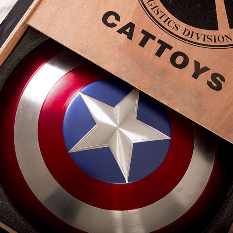 CATTOYS 1:1  Captain US Shield Replica&Prop Perfect Version COLLECTION GIFT aluminum alloy 57CM  Shield Cosplay