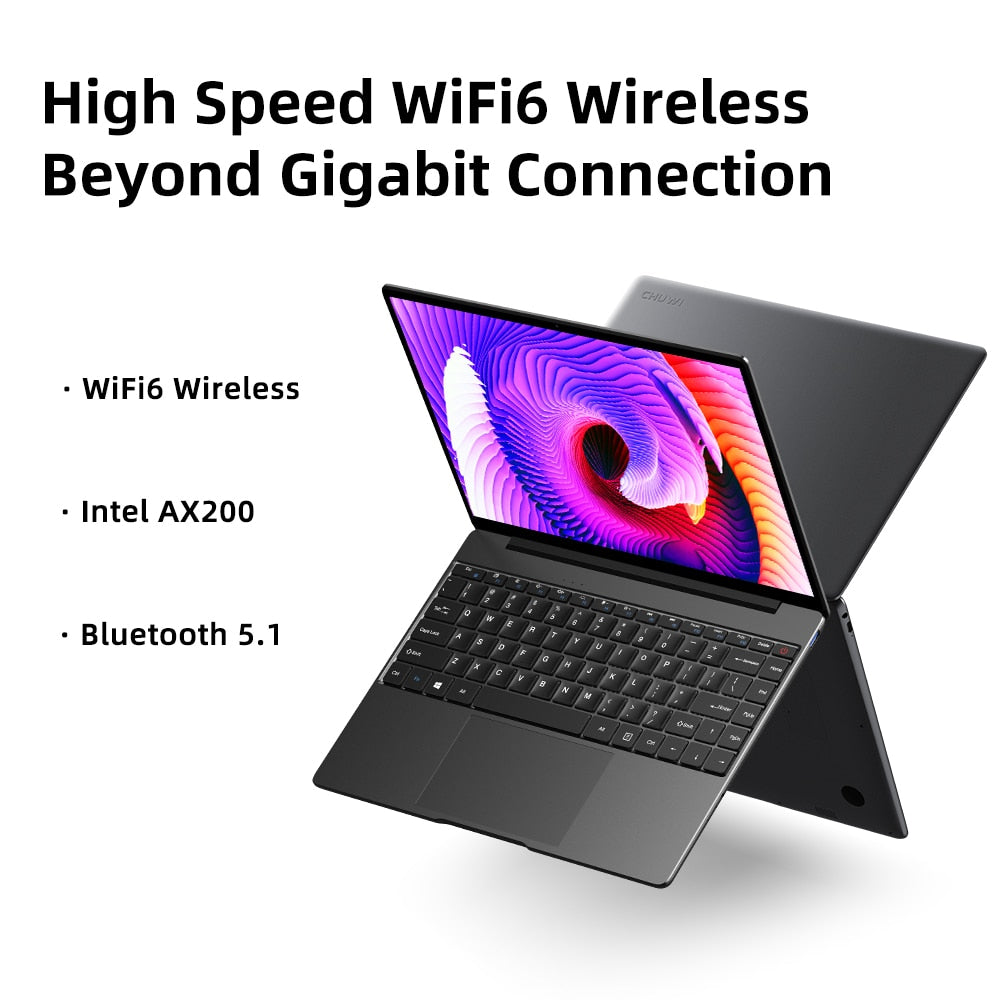 CHUWI GemiBook Pro 14 inch 2K Screen Laptop 12GB RAM 256GB SSD Intel Celeron Quad Core Windows 10 Computer with Backlit Keyboard
