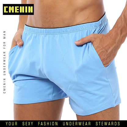 CMENIN Men's Elastic Waist Pockets Shorts 5 Colors Homme Men's Shorts Clothes 2018 Solid Streetwear bermuda Fashion OR130