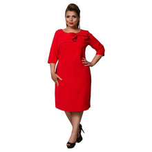 Load image into Gallery viewer, COCOEPPS Summer Women Dress 6XL Large Size Dress Office Lady Elegant Plus Big Size Female Clothes Bodycon Casual Dress Long Sleeve
