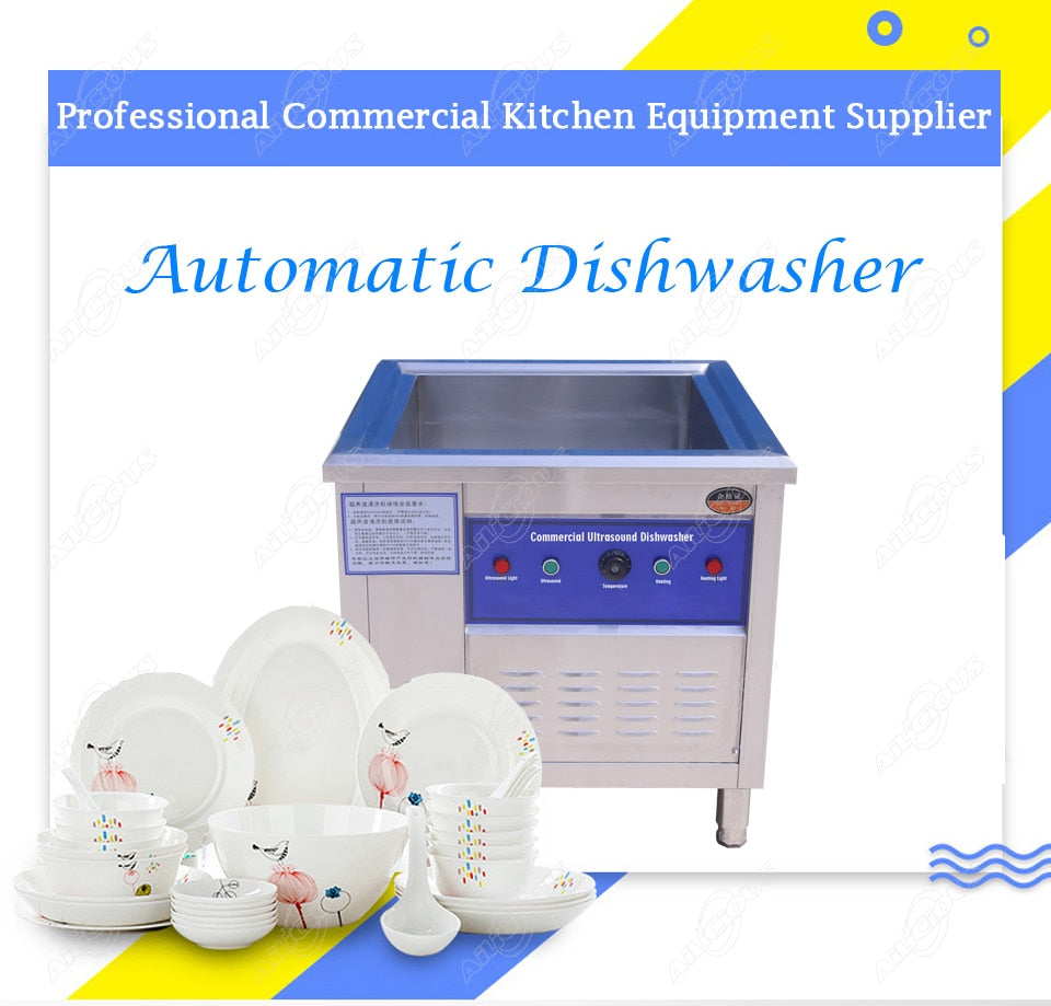CSB60 Kitchen ultrasonic dish plate cleaner washing machine/ultrasound kitchen dishwasher cleaning Freestanding Stainless steel
