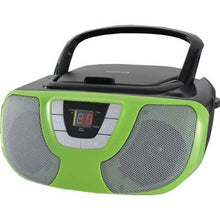 Cargar imagen en el visor de la galería, SYLVANIA SRCD1025-TEAL Portable CD Radio Boom Box (Teal)
