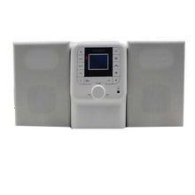 Charger l&#39;image dans la galerie, SYLVANIA SRCD2732BT-WHITE Bluetooth Micro System with FM Radio and CD Player (White)
