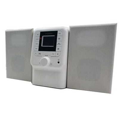 SYLVANIA SRCD2732BT-WHITE Bluetooth Micro System with FM Radio and CD Player (White)