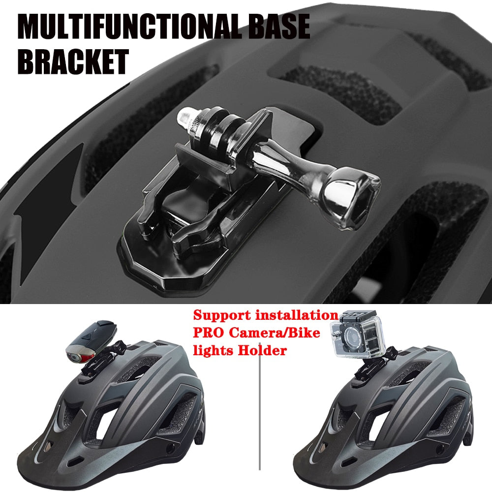 CYCABEL Bicycle Helmet LED Light Rechargeable Intergrally-molded Mountain Road Bike Helmet Sport Safe Hat MTB Cycling Helmet