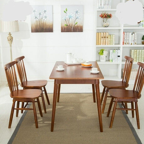 Cafe Furniture Sets Cafe Furniture solid wood 4 pieces of chairs+one table cafe sets minimalist modern 2017 good price high end