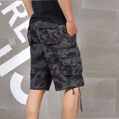 Camouflage Cargo Shorts Men 2019 New Fashion Casual Shorts Male Loose Work Shorts Military Short Pants Plus Size 29 44