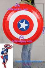 Load image into Gallery viewer, Captain America Shield metal made diameter 27&quot; high quality cosplay prop
