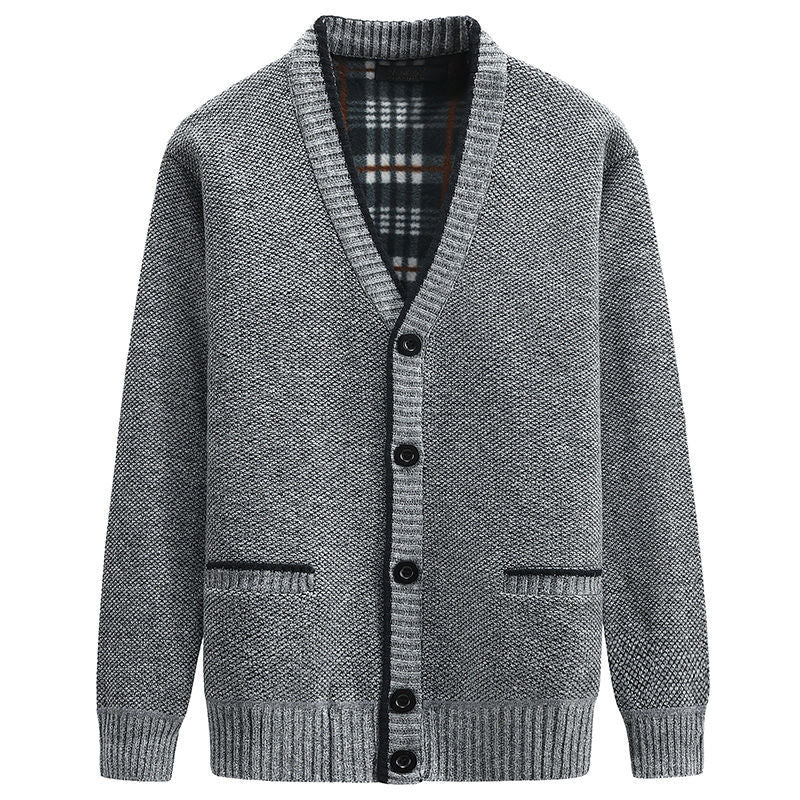 Cardigan 2021 Men's Fashion Sweaters New Outdoors Solid Long Sleeves Thick Classic Keep Warm Male Spring Autumn Winter MOOWNUC