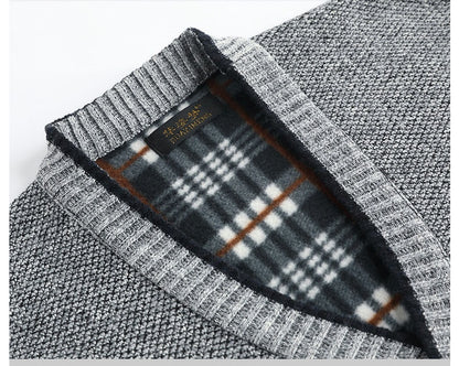 Cardigan 2021 Men's Fashion Sweaters New Outdoors Solid Long Sleeves Thick Classic Keep Warm Male Spring Autumn Winter MOOWNUC