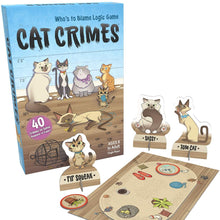 将图片加载到图库查看器，Cat Crimes Dog Crimes Brain Board Game for Boys and Girls Kids Family Party Blame Logic Fun Card Game Smart Playing cards
